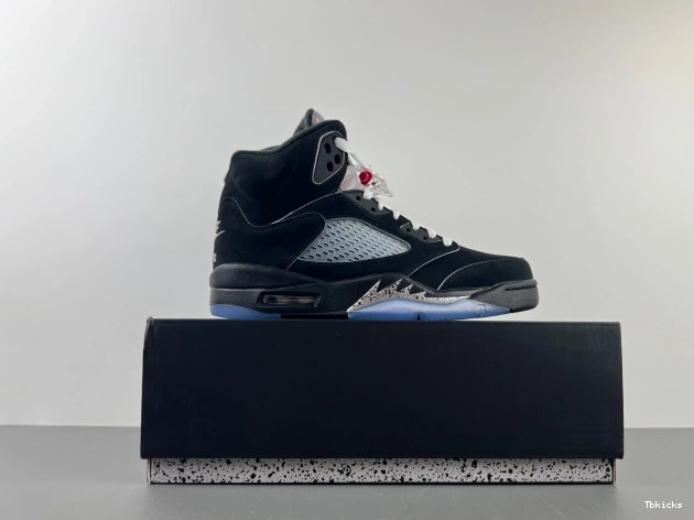 Cheap TBK Jordan Air Metallic Reimagined 5 HF3975-001 Black 0809